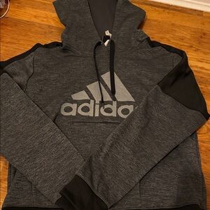 Adidas Charcoal and Black Pullover
